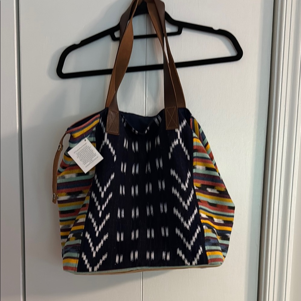Multicolor Patterned Tote boho Bag